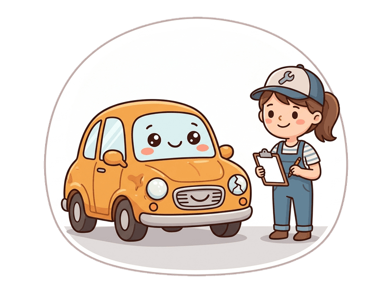 Accident Damaged Vehicles service illustration